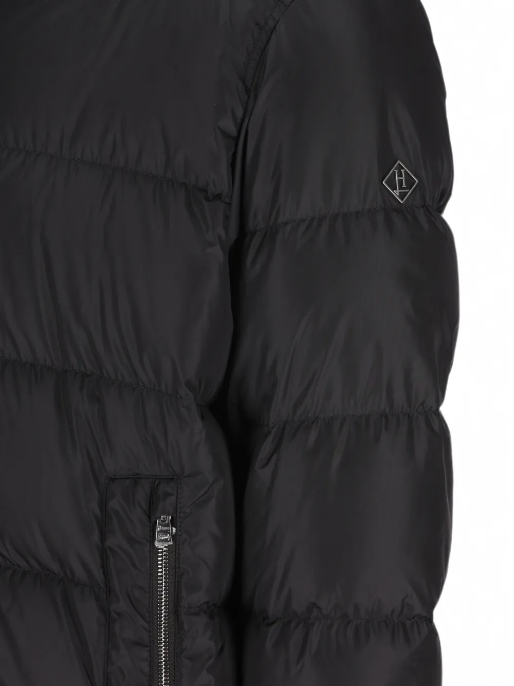 Herno Gevoerd jack met capuchon Zwart