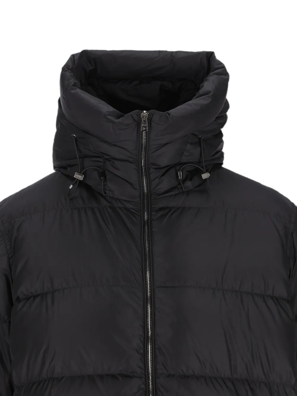 Herno Gevoerd jack met capuchon Zwart