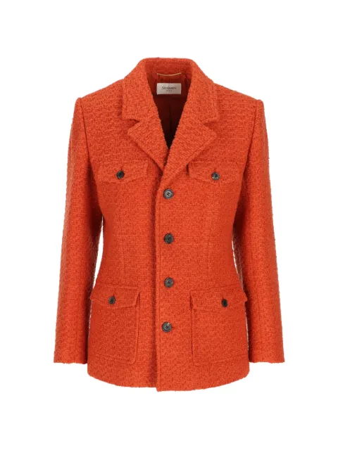 Saint Laurent single-breasted jacket in tweed