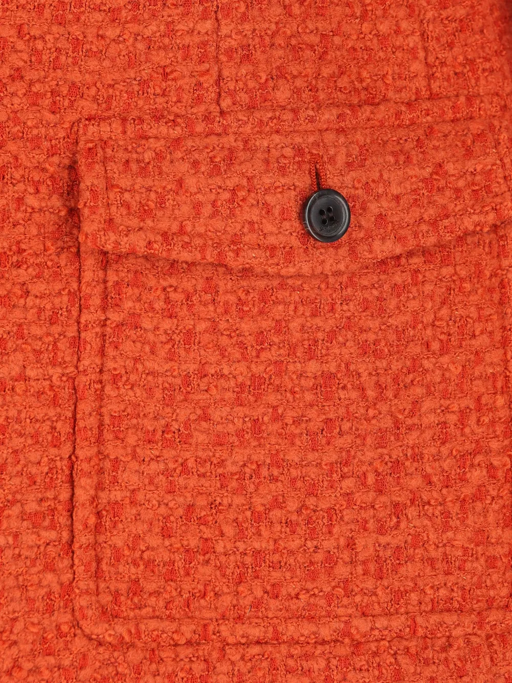 Saint Laurent Tweed jack met enkele rij knopen Oranje