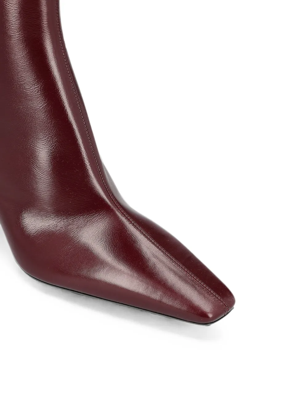 Saint Laurent Jill booties in smooth leather Rood