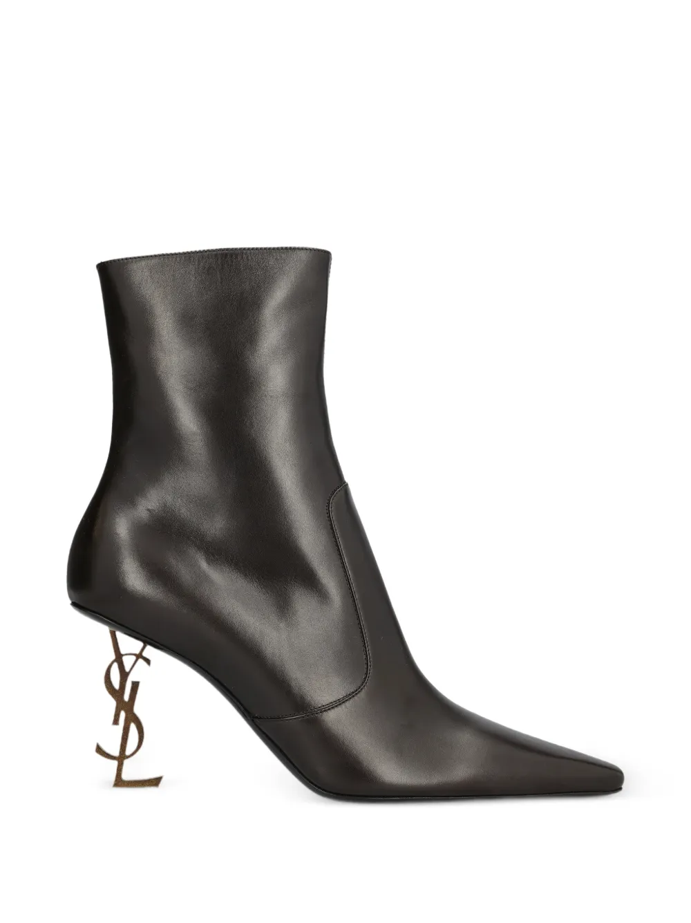 Saint Laurent Opyum laarzen van glad leer Bruin