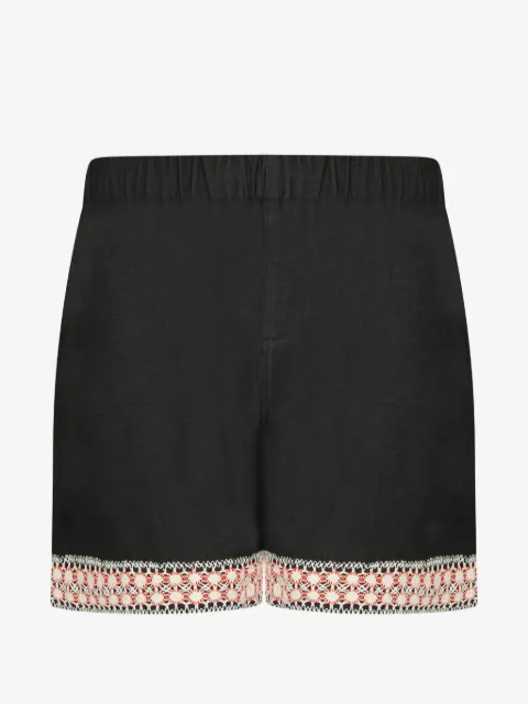 COMMAS crochet-trim elasticated shorts