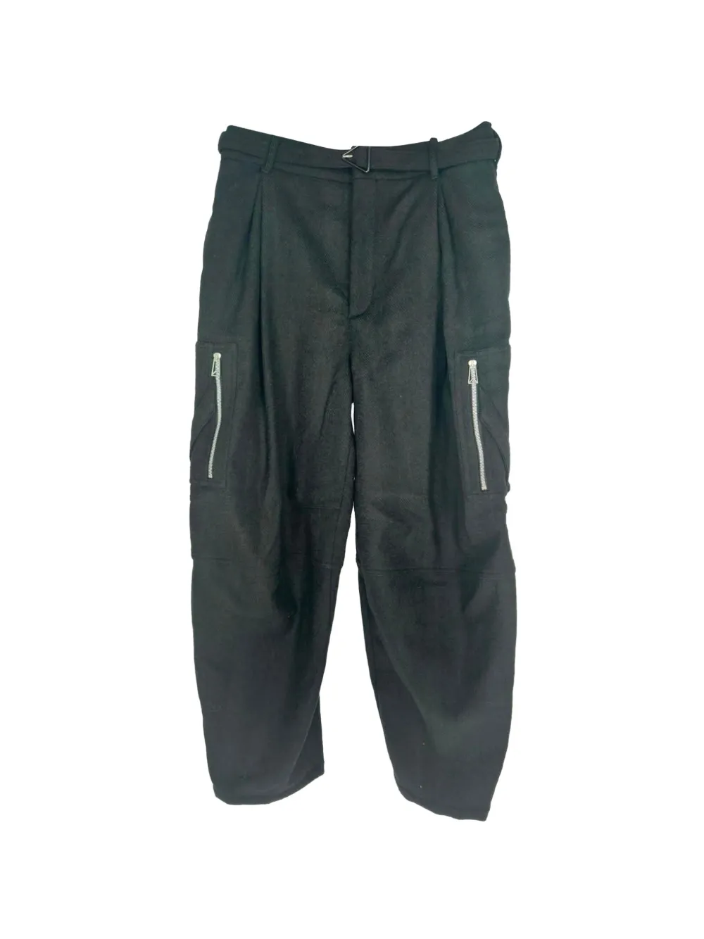 Bottega Veneta Pre-Owned herringbone wool cargo pants - Schwarz