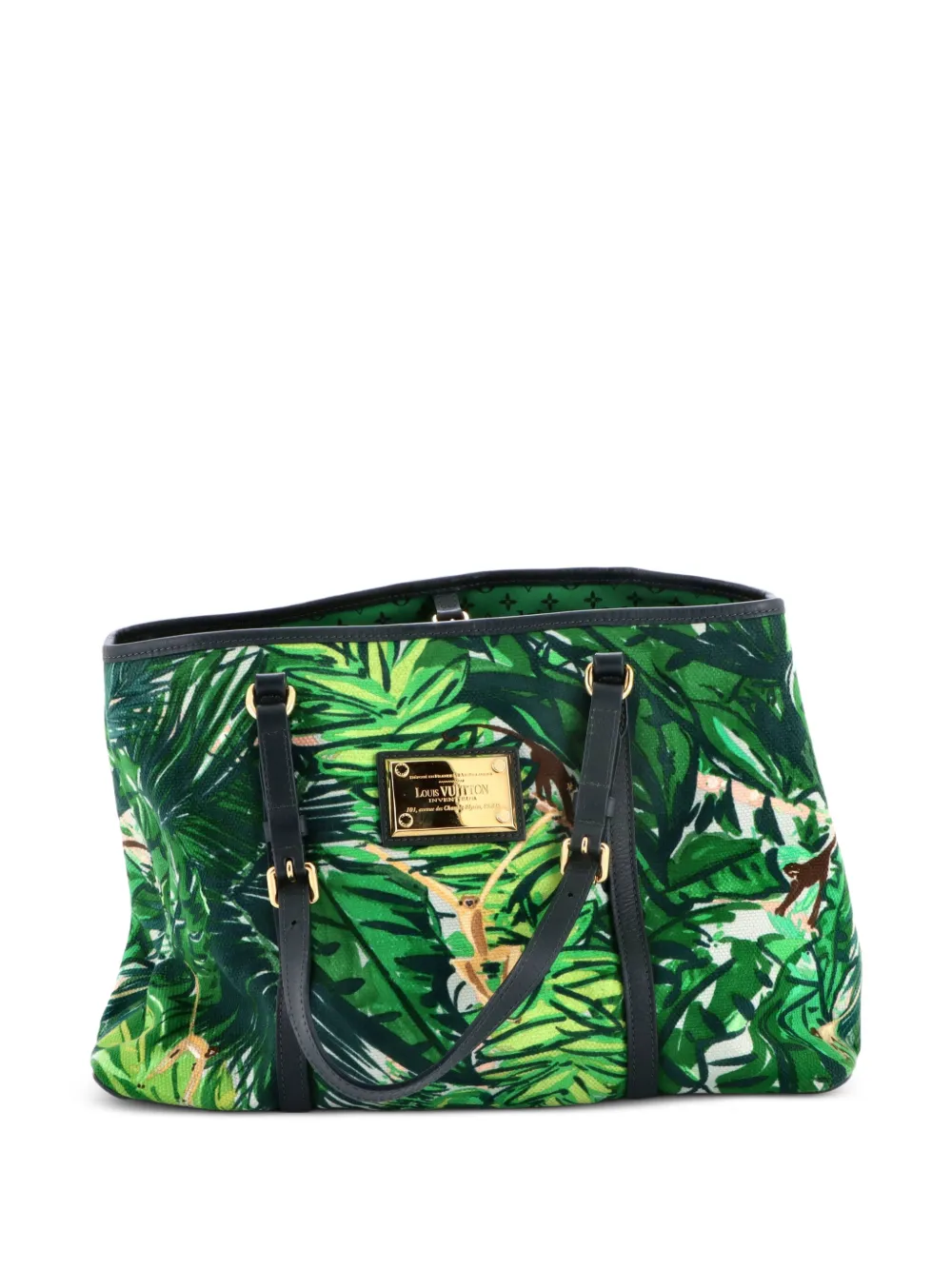 Louis Vuitton Pre-Owned Ailleurs Cabas Limited Edition Printed Canvas PM tote bag - Verde