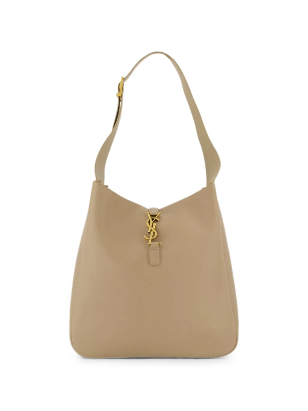 Saint Laurent large Le 5 à 7 leather shoulder bag - Nude