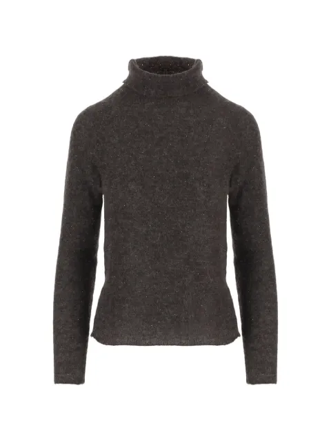 Bruno Manetti sequin-embellished roll-neck sweater