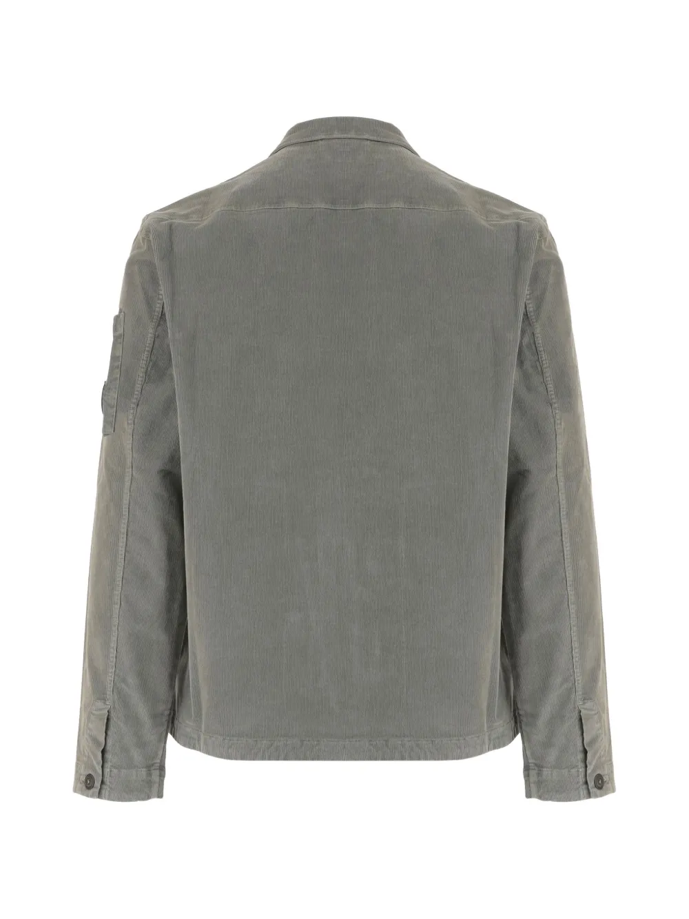 C.P. Company Ribfluwelen overhemd met Lens-detail Grijs