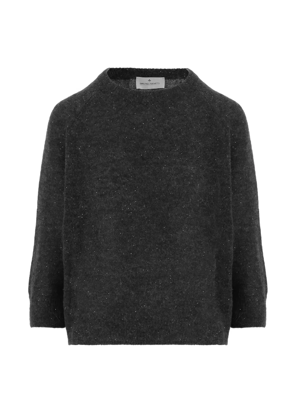 Bruno Manetti sequin-embellished crew-neck sweater - Grau