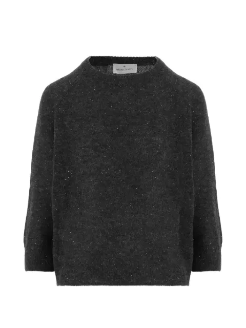 Bruno Manetti sequin-embellished crew-neck sweater