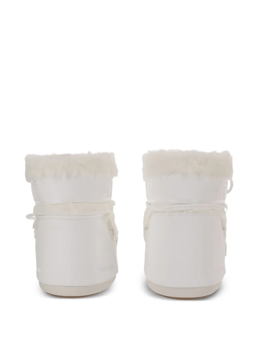 Moon Boot Icon Low white faux-fur boots Wit