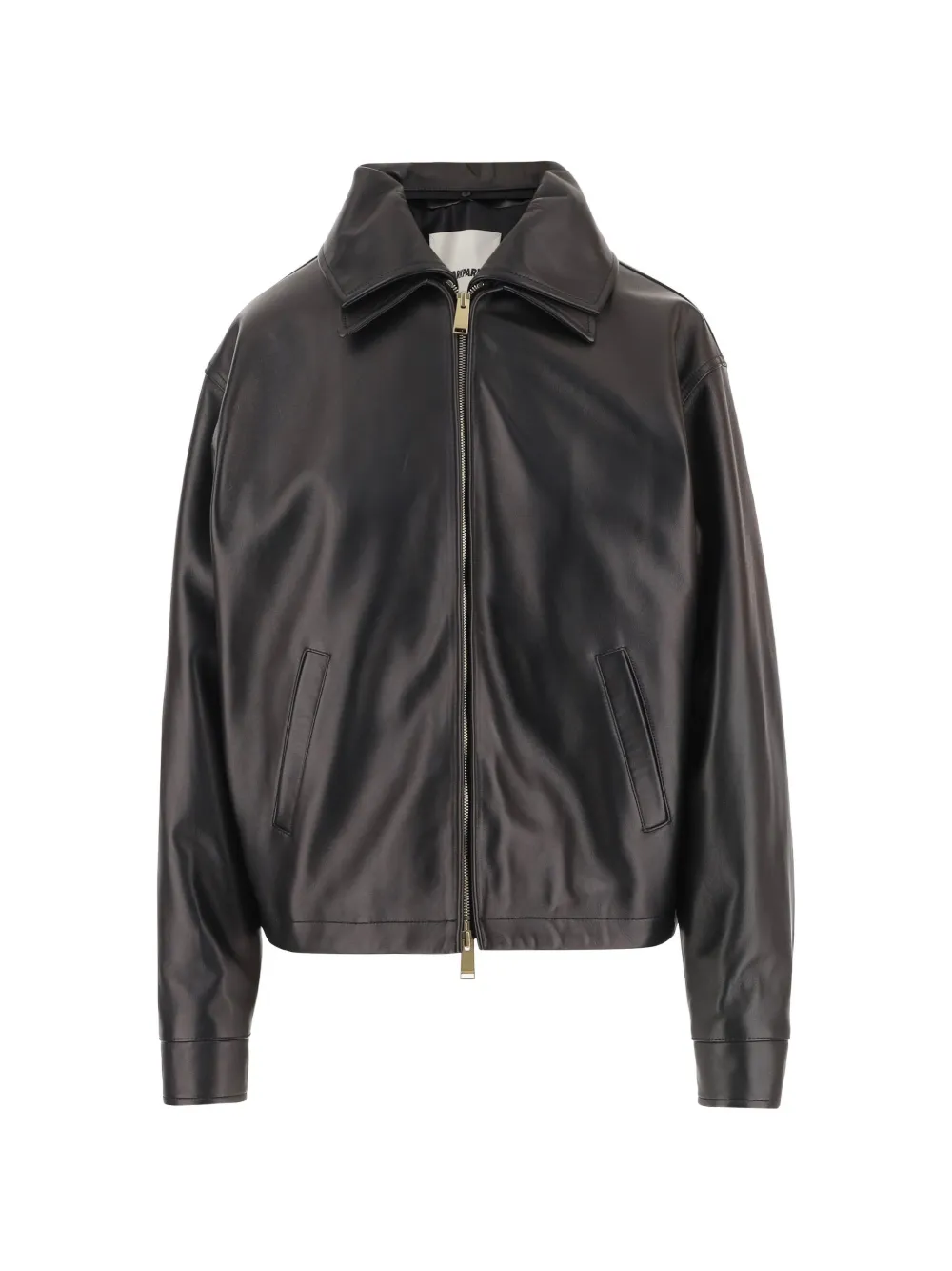 DARKPARK zip-up leather jacket - Schwarz