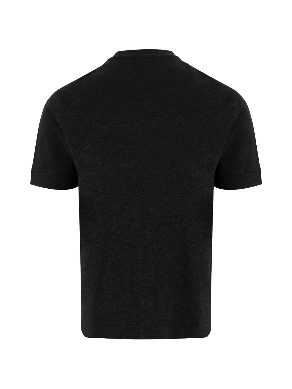 Emporio Armani Zwaar jersey T-shirt met logo-reliëf Zwart