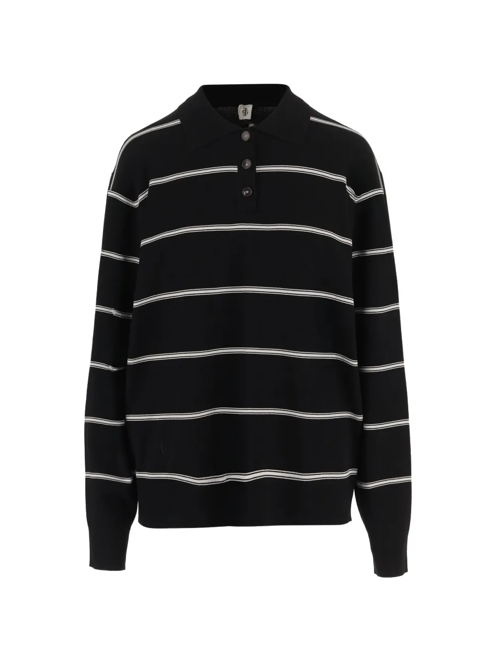 The Garment striped button-down polo - Nero