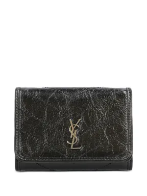 Saint Laurent Cassandre zip-around Wallet | Black | FARFETCH