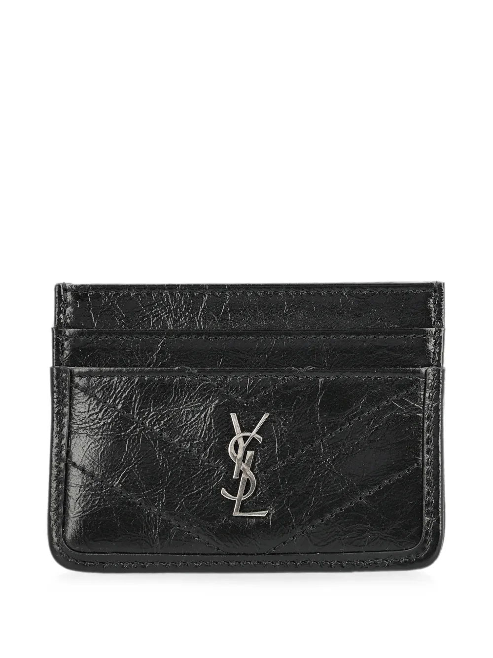 Saint Laurent Niki card case in leather - Schwarz