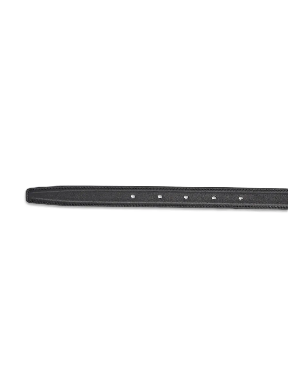 Saint Laurent Cassandre leren riem Zwart