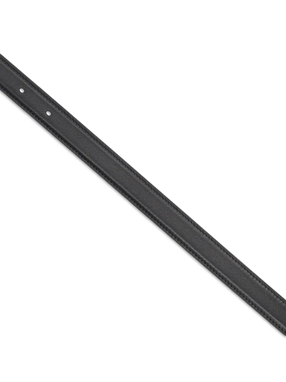 Saint Laurent Cassandre leren riem Zwart