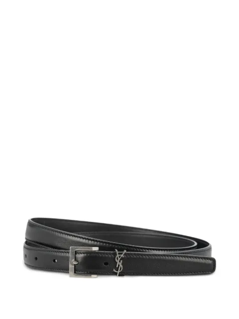 Saint Laurent Cassandre leather belt