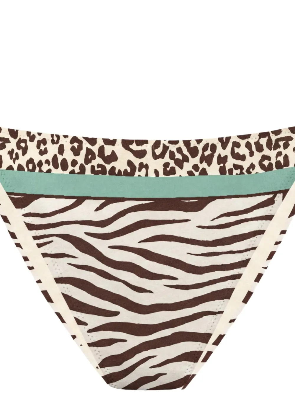 MC2 Saint Barth Bikinislip met dierenprint Beige