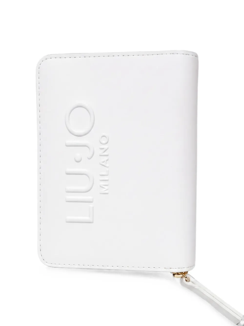LIU JO logo-embossed zip-around wallet - Weiß