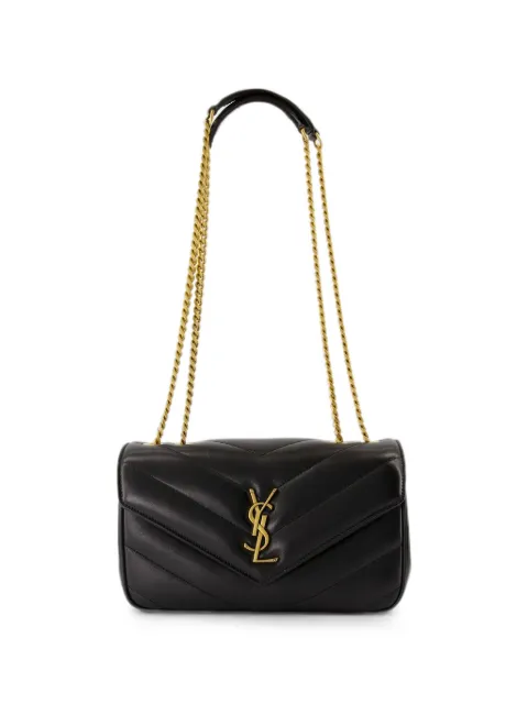 Saint Laurent Loulou small in matelassé lambskin shoulder bag