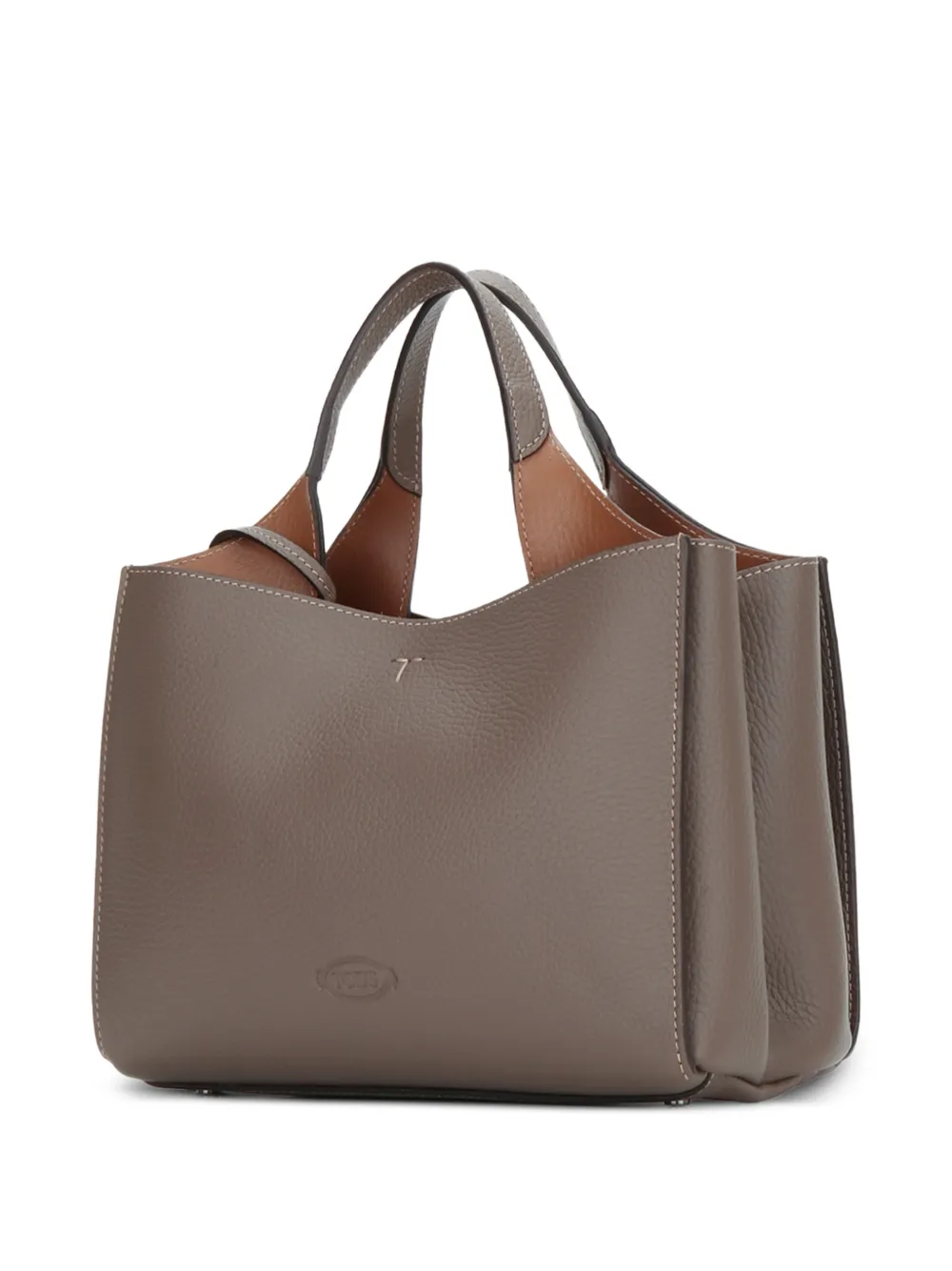 Tod's T-Timeless shopper van bewerkt leer Grijs