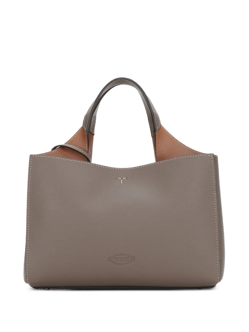 Tod's T-Timeless pebbled leather tote bag - Grigio