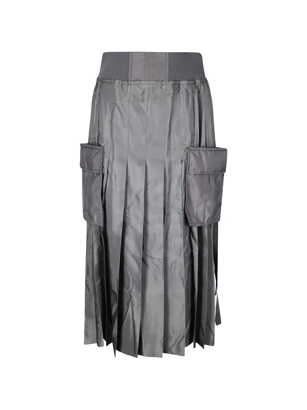 sacai pleated cargo skirt - Grau