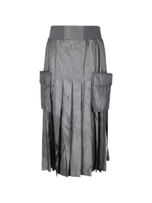 Sacai ストライプ スカート | ブラック | FARFETCH JP