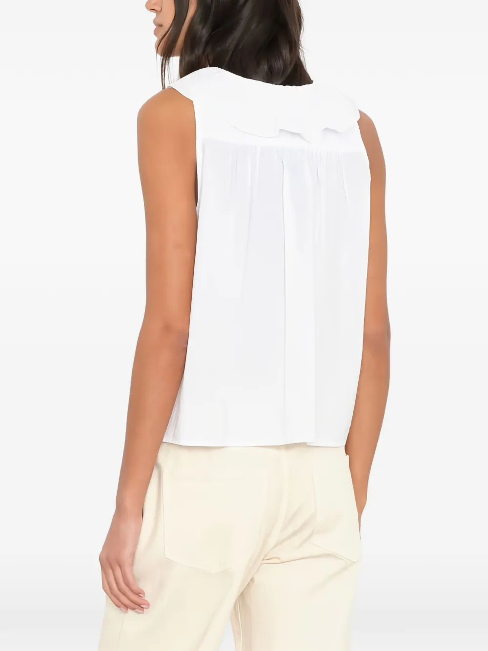 Xirena Casara blouse met ruches Wit