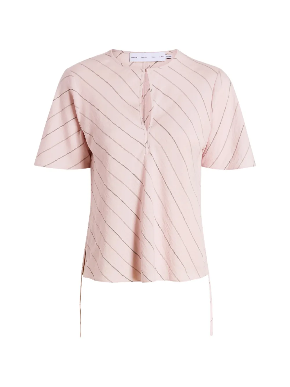 Proenza Schouler White Label Tasha pinstripe-print blouse - Rosa