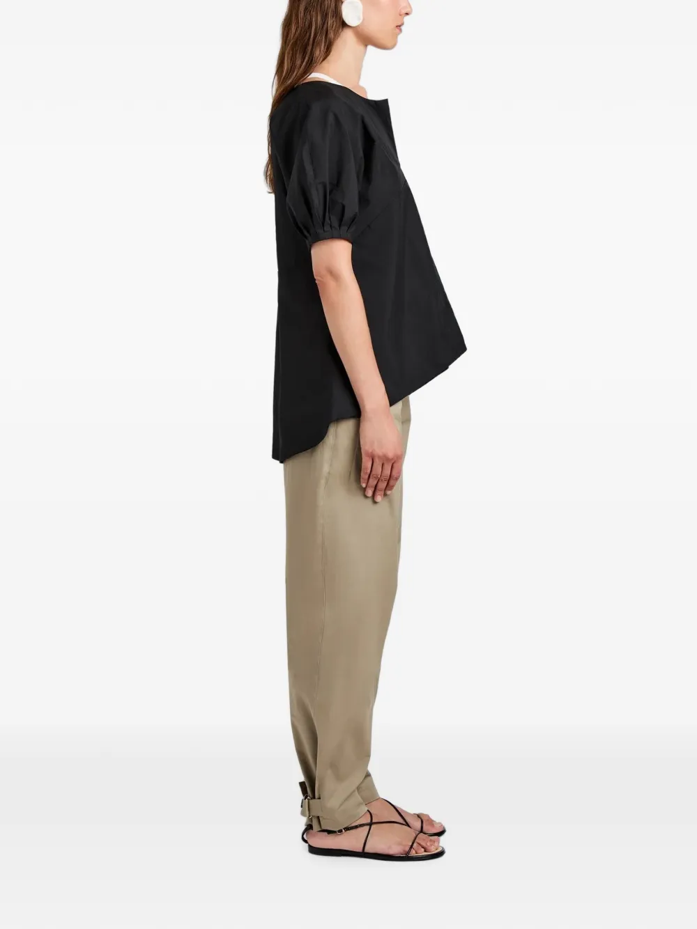 Proenza Schouler White Label Serene palazzo broek Beige