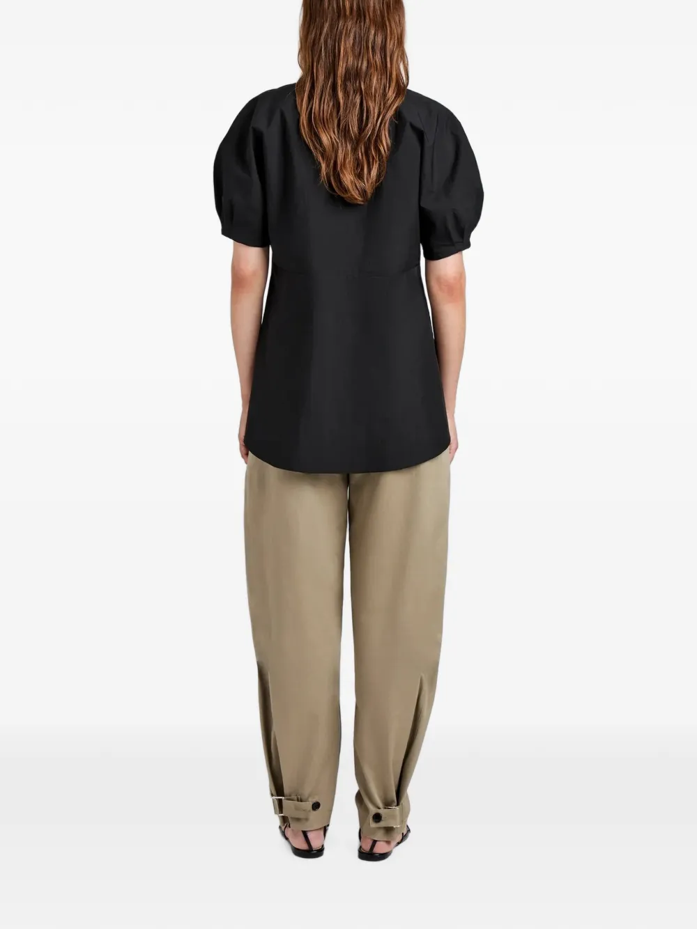 Proenza Schouler White Label Serene palazzo broek Beige