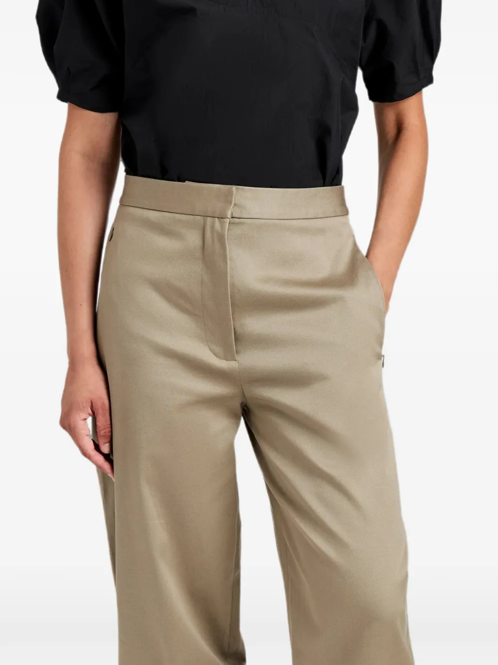 Proenza Schouler White Label Serene palazzo broek Beige