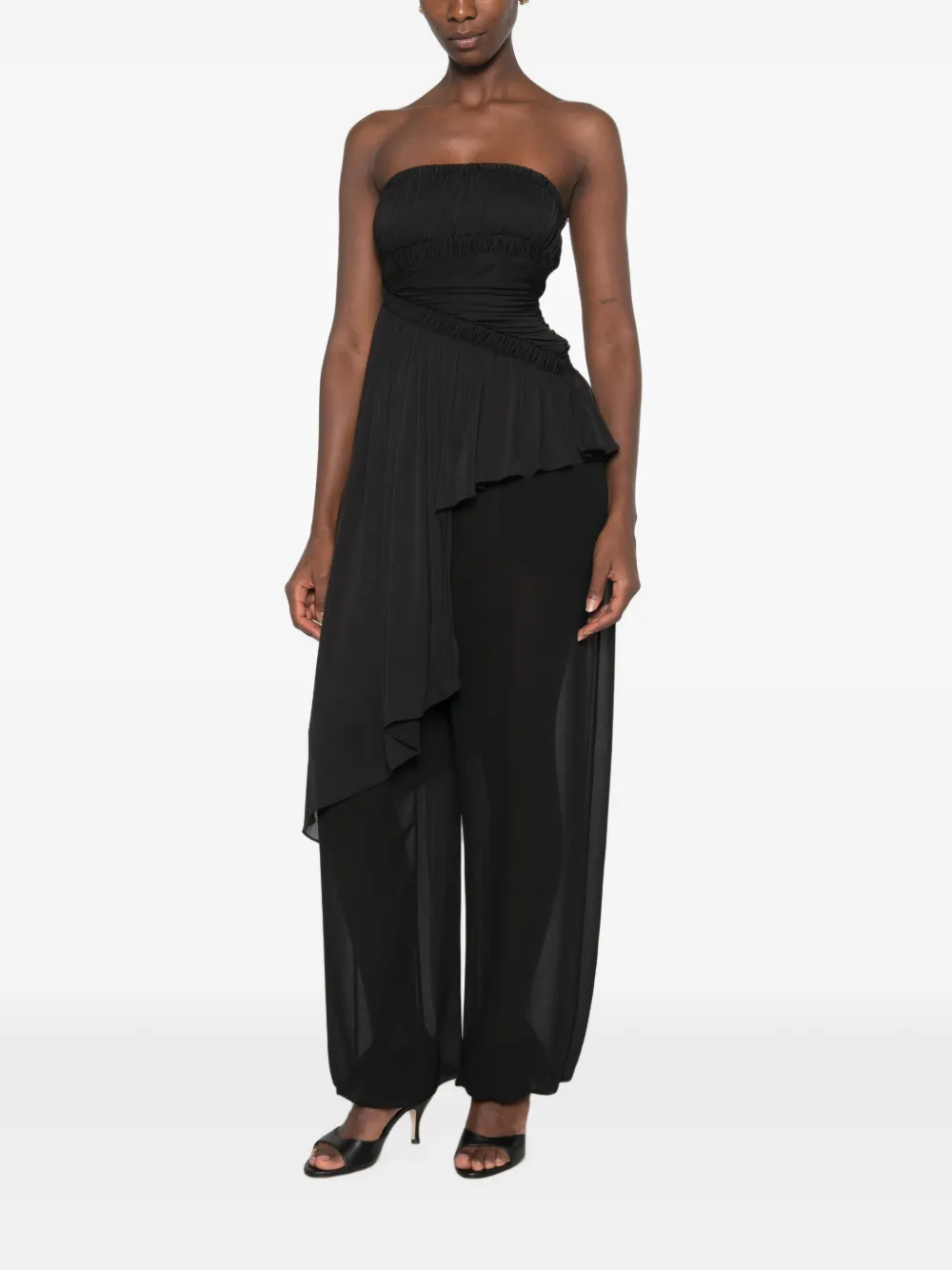 Christopher Esber Asymmetrische top Zwart
