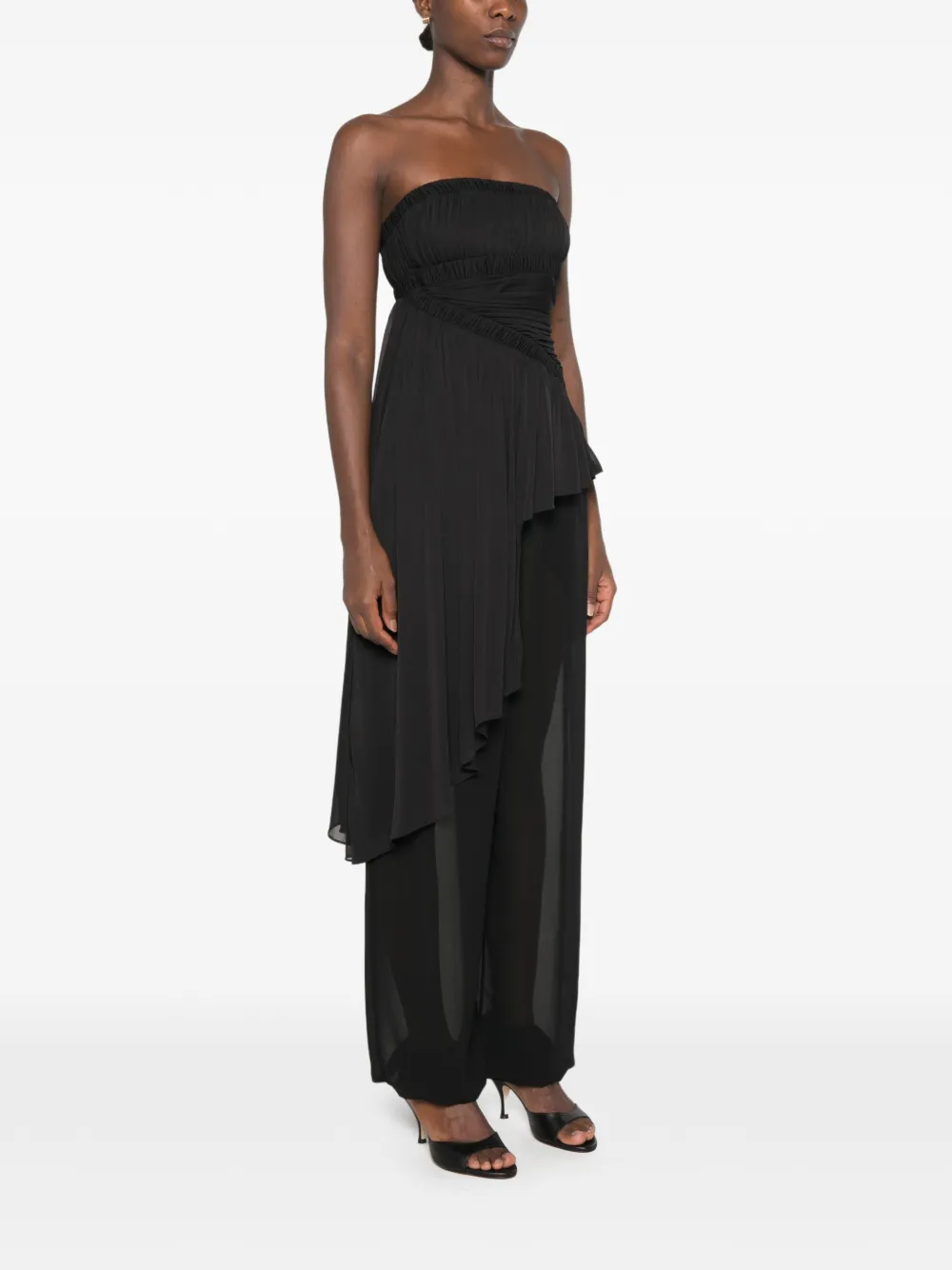 Christopher Esber Asymmetrische top Zwart