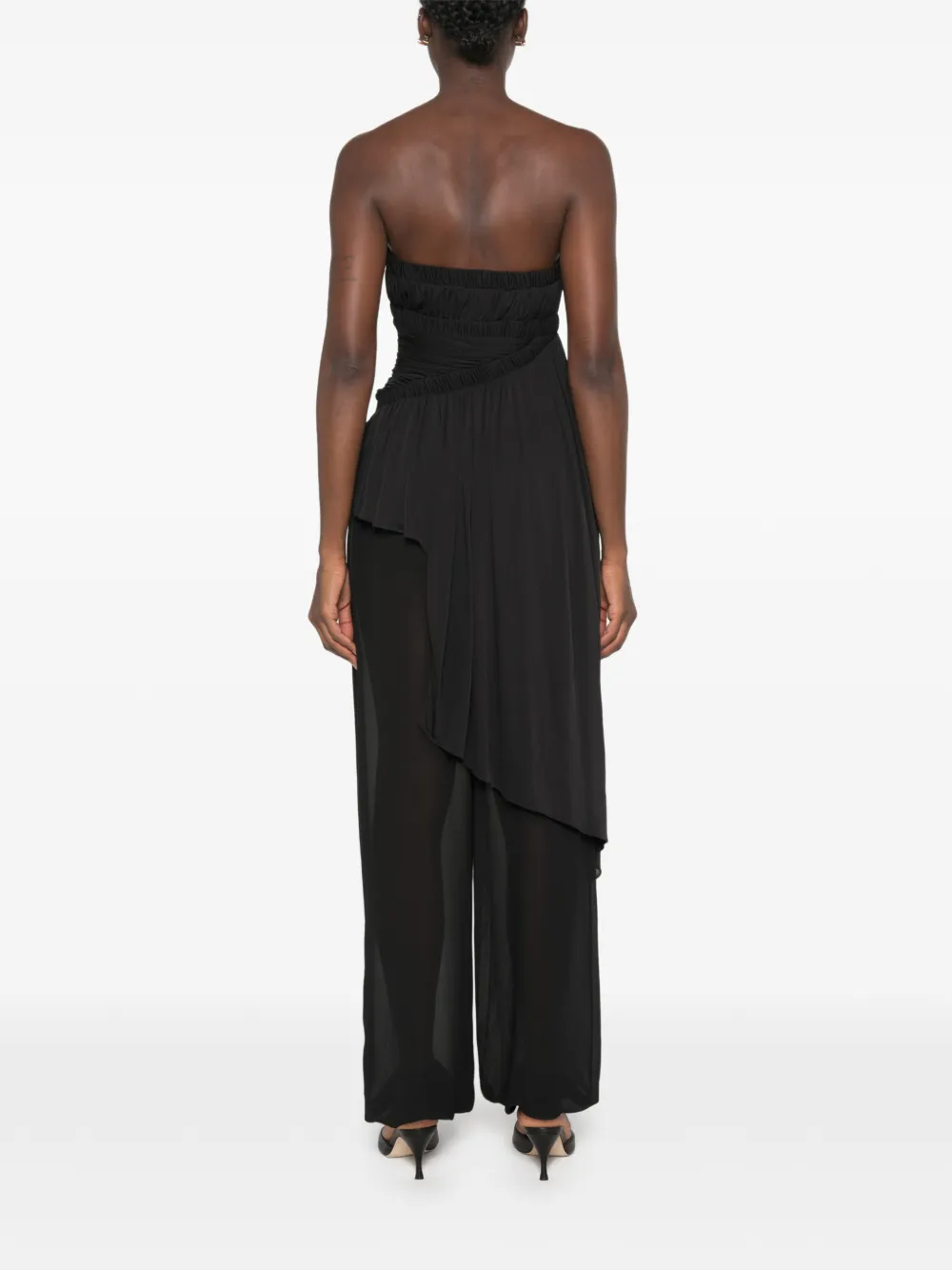 Christopher Esber Asymmetrische top Zwart