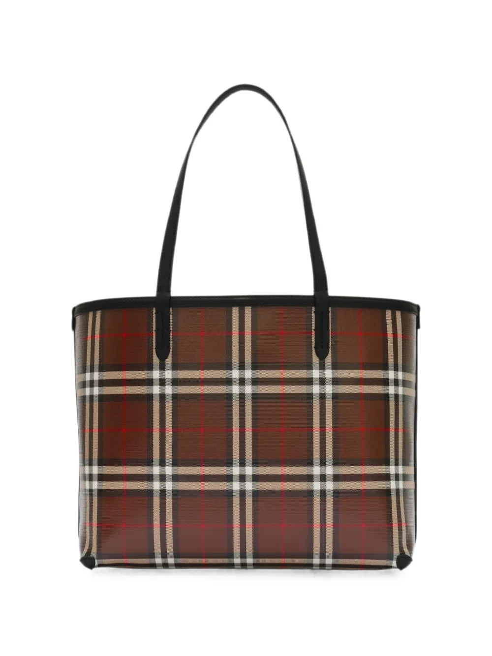 Burberry Kleine Check shopper Bruin