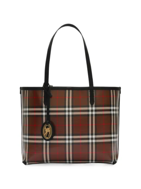 Burberry small check tote