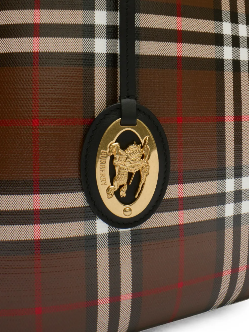Burberry Kleine Check shopper Bruin