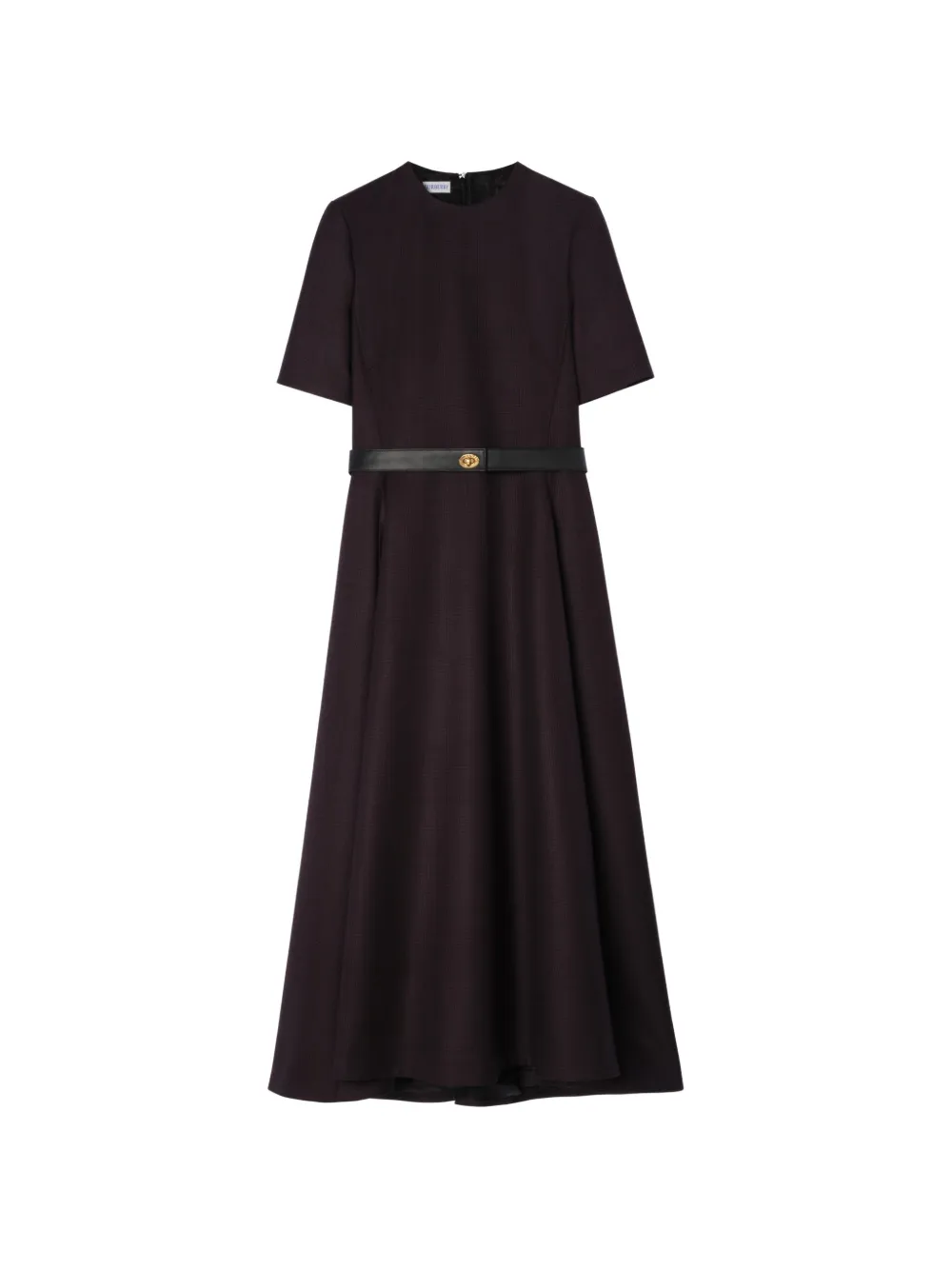 Burberry Midikleid aus Wolle - Braun