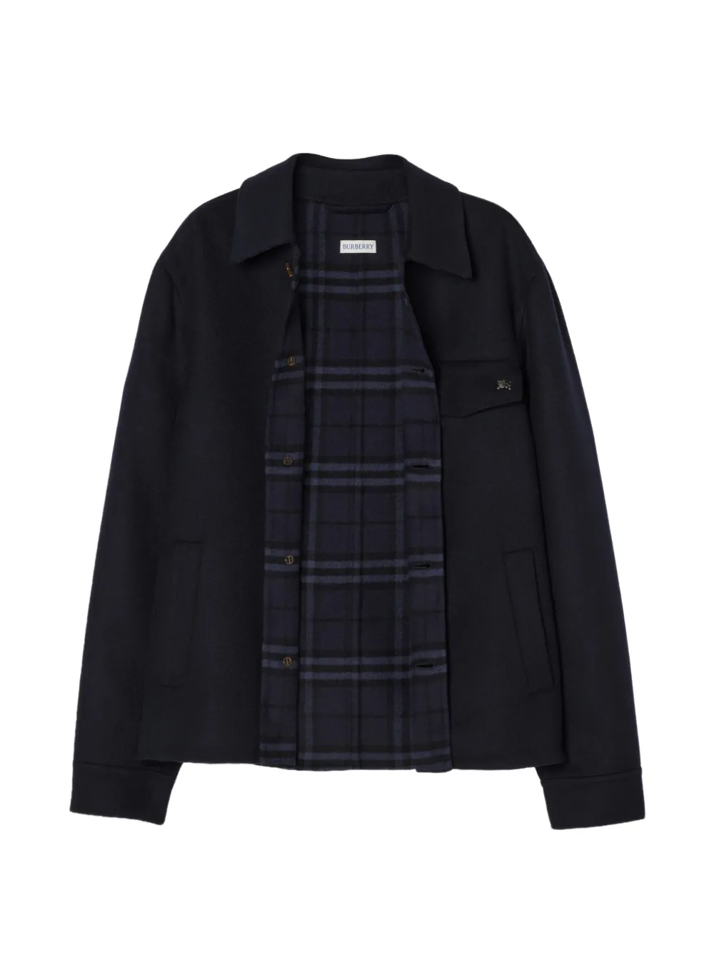 Burberry Jack met logodetail Blauw