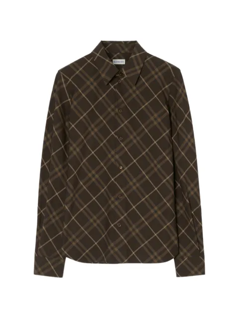 Burberry slim fit Check cotton shirt