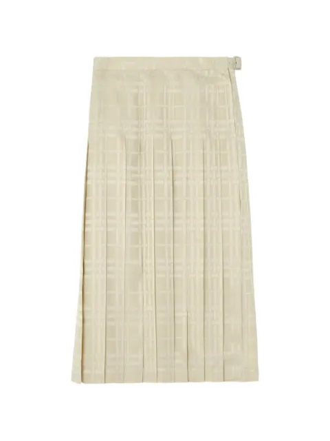 Burberry falda midi con diseño plisado