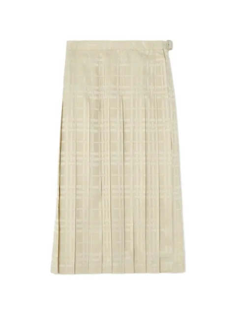 Burberry silk midi kilt