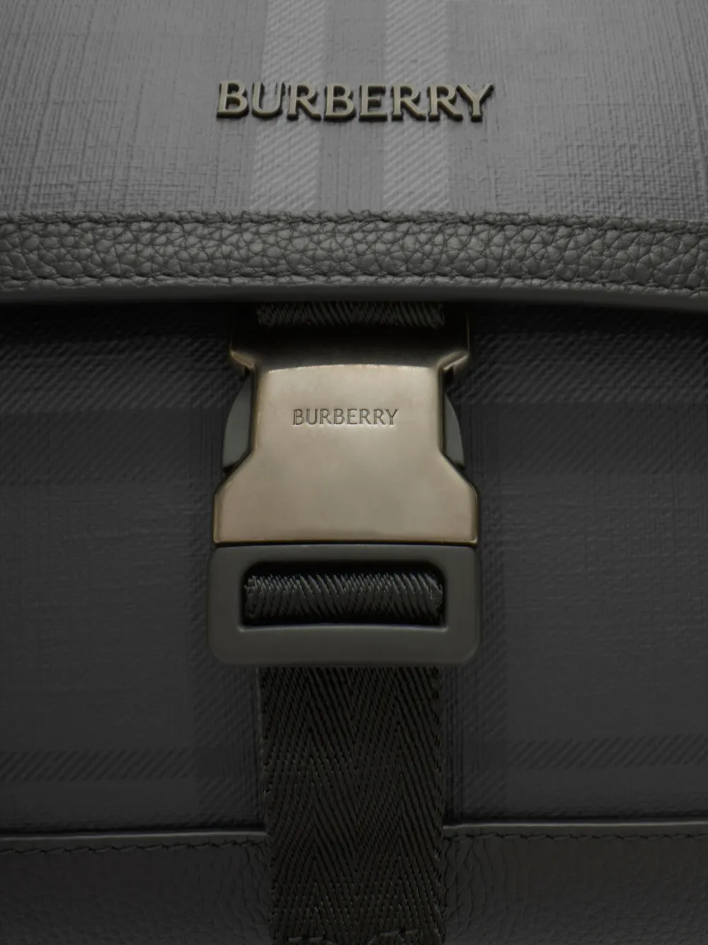 Burberry Kleine City Check messengertas Grijs