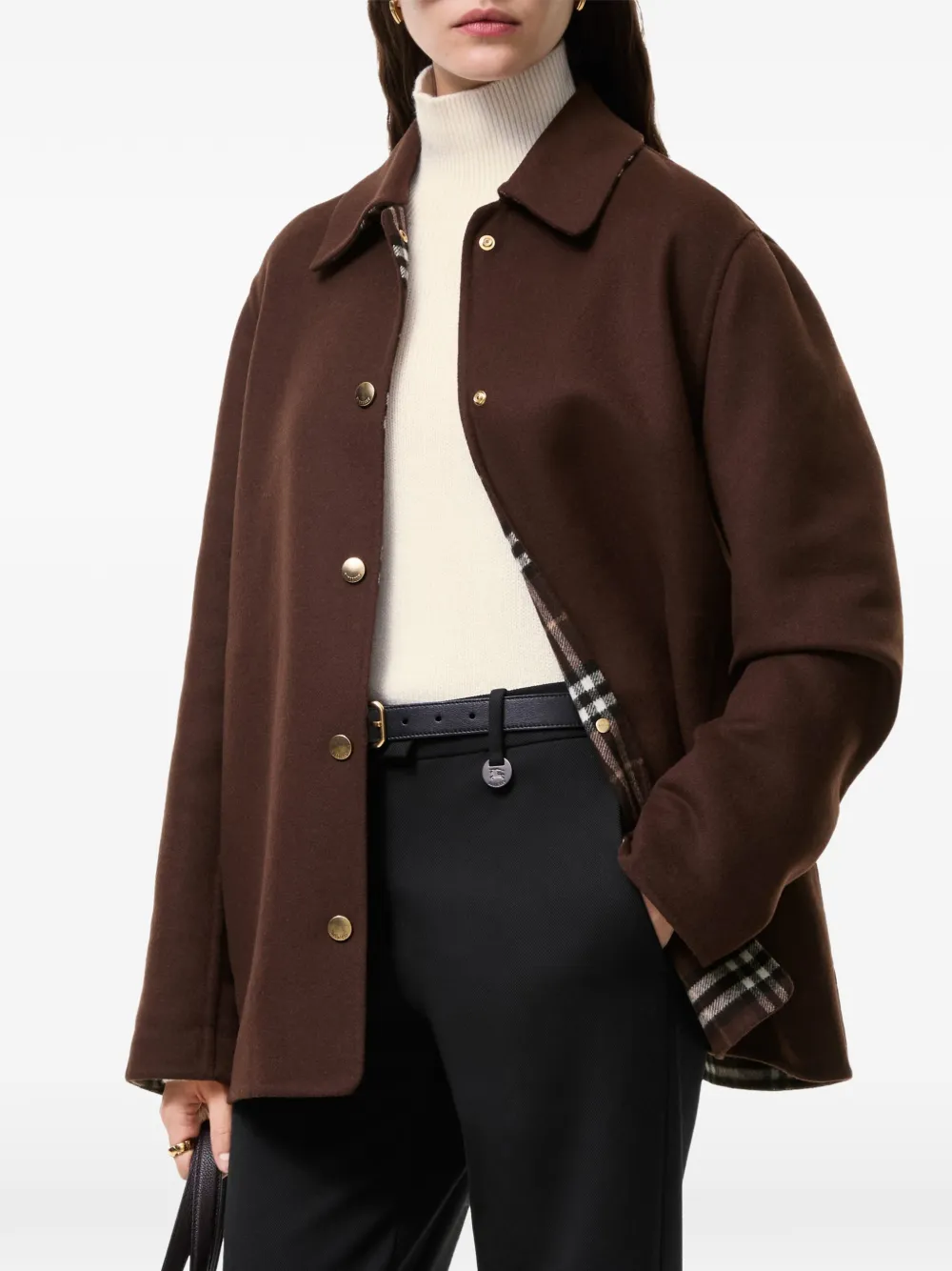 Burberry Jas met knopen Bruin