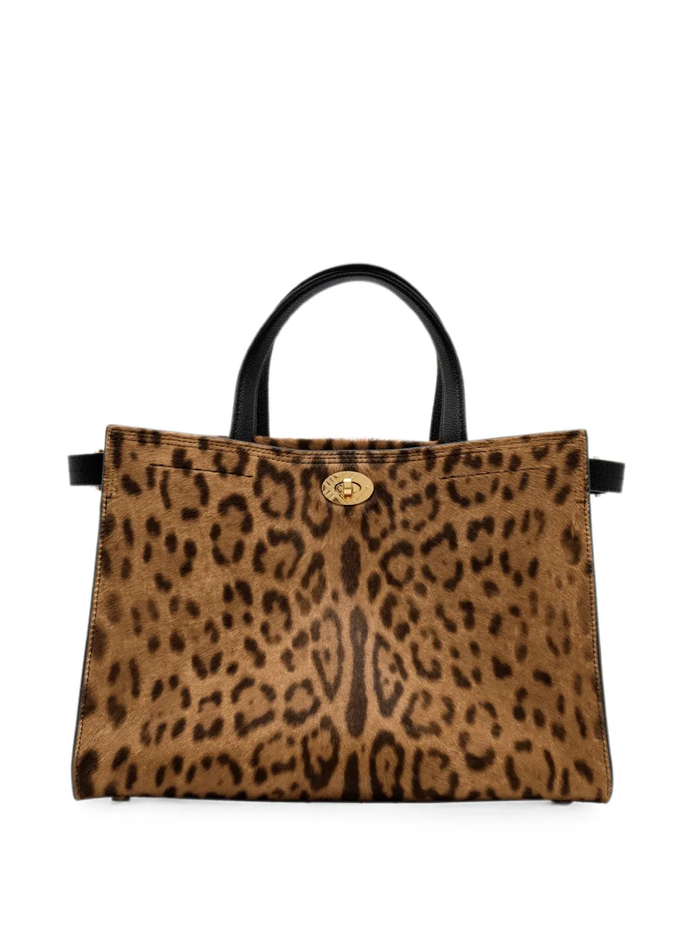 Burberry Kleine Cotswolds shopper met luipaard-print Bruin