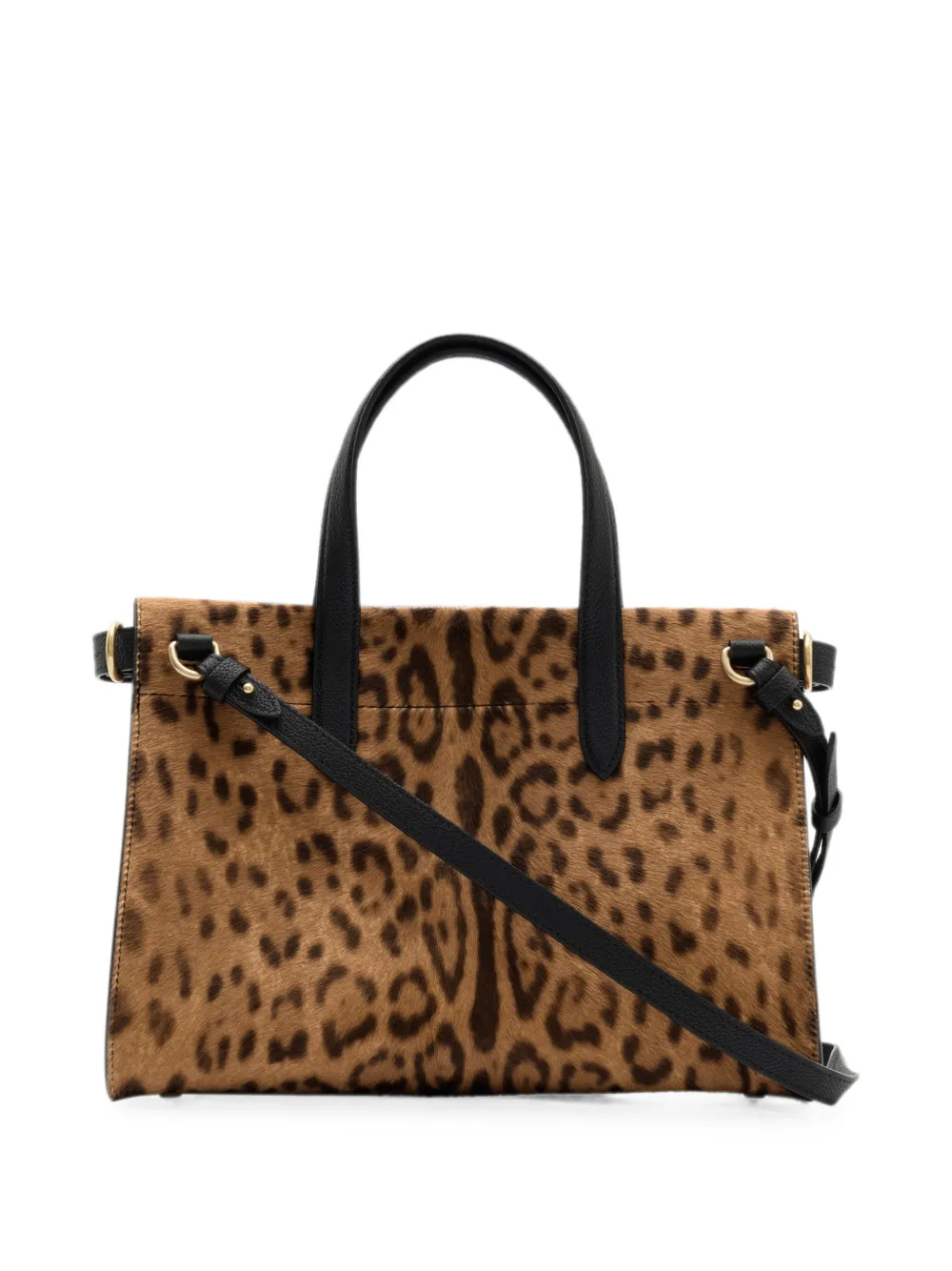 Burberry Kleine Cotswolds shopper met luipaard-print Bruin